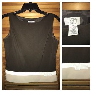 Ann Taylor Loft Sleeveless Dress Shirt